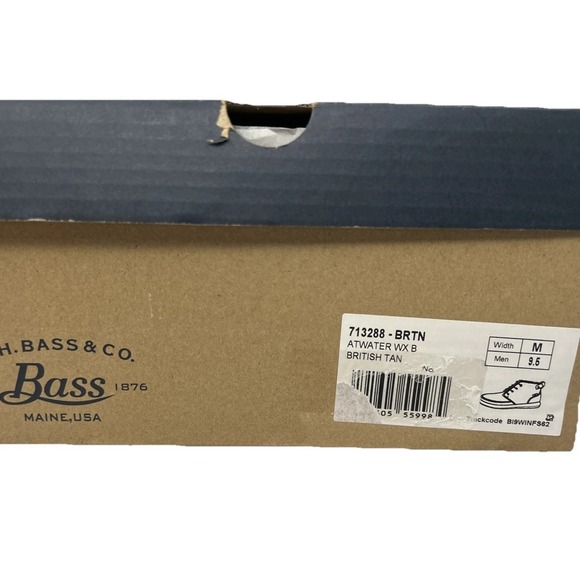 New With Box G.H. Bass Atwater Mens SIZE‎ 9.5 British Brown Mid Top Chukka Boots - Picture 15 of 15